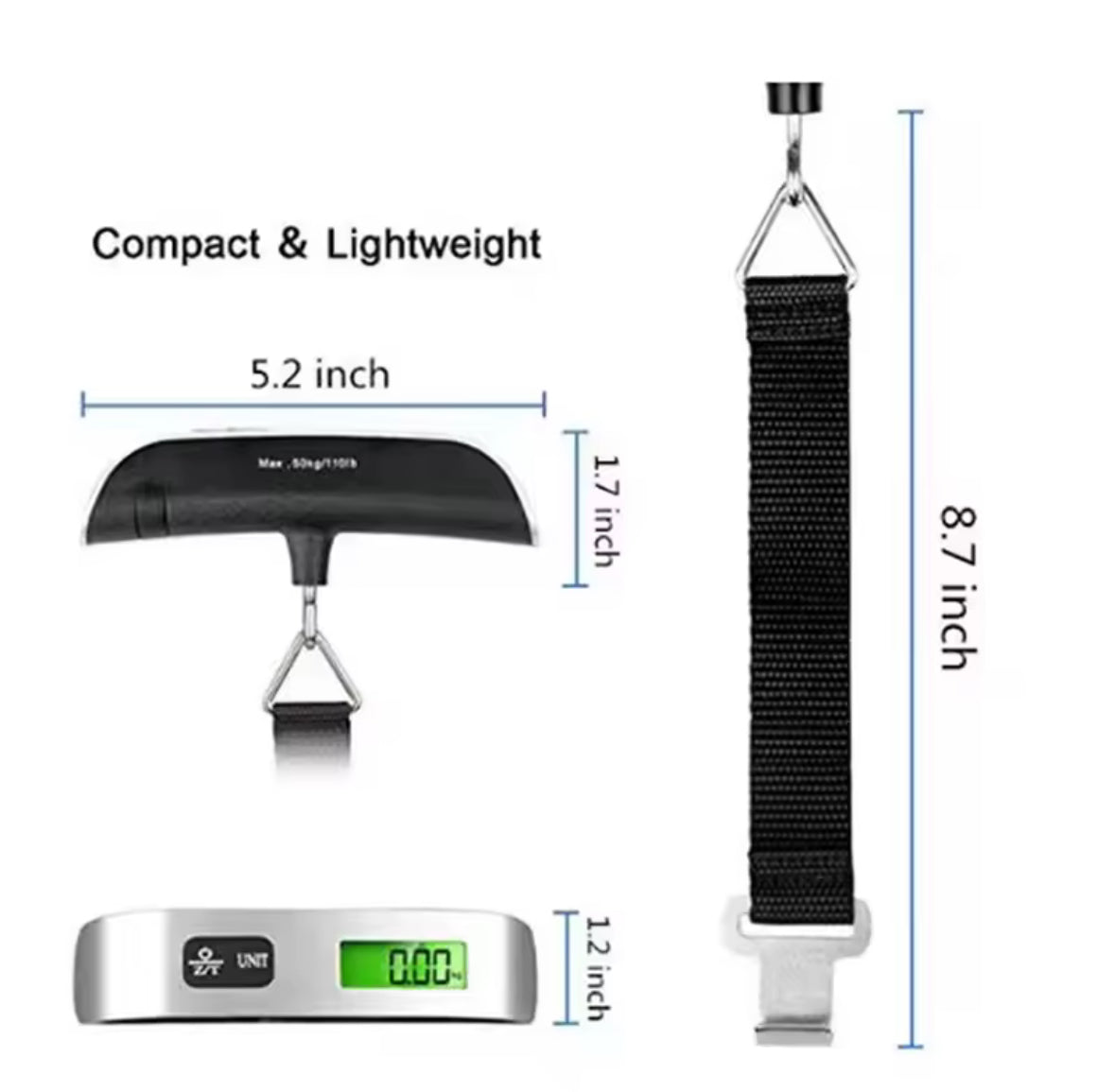 Portable Suitcase Weight Scale
